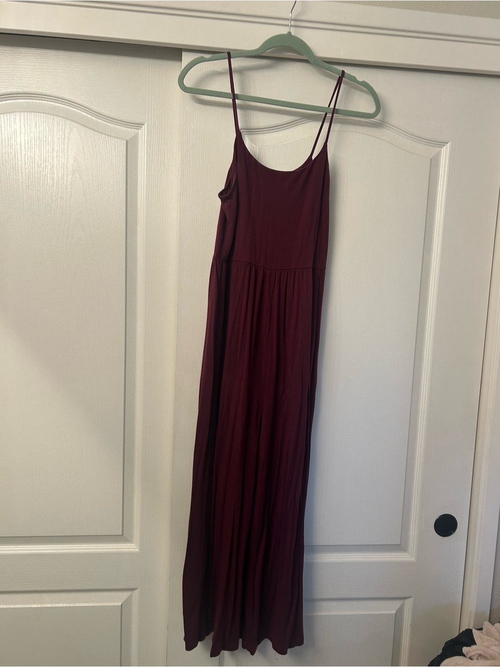 Women's Burgundy Spaghetti Strap Romper